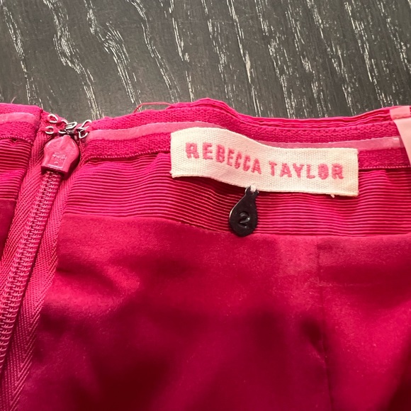 Gorgeous Barbie magenta Rebecca Taylor sweetheart strapless dress size 2 - Picture 5 of 7
